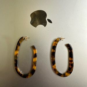Shop Machete Brand Tortoise Hoop Earrings